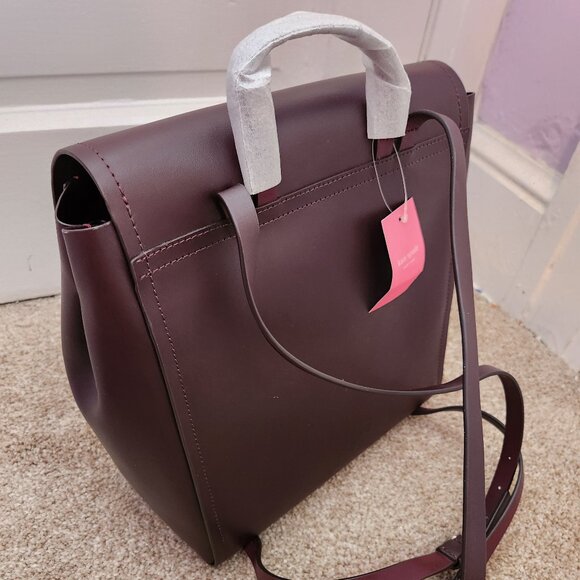 NWT Kate Spade  Backpack Megyn Somerville road chcltchery Burgundy Backpack - Picture 3 of 16